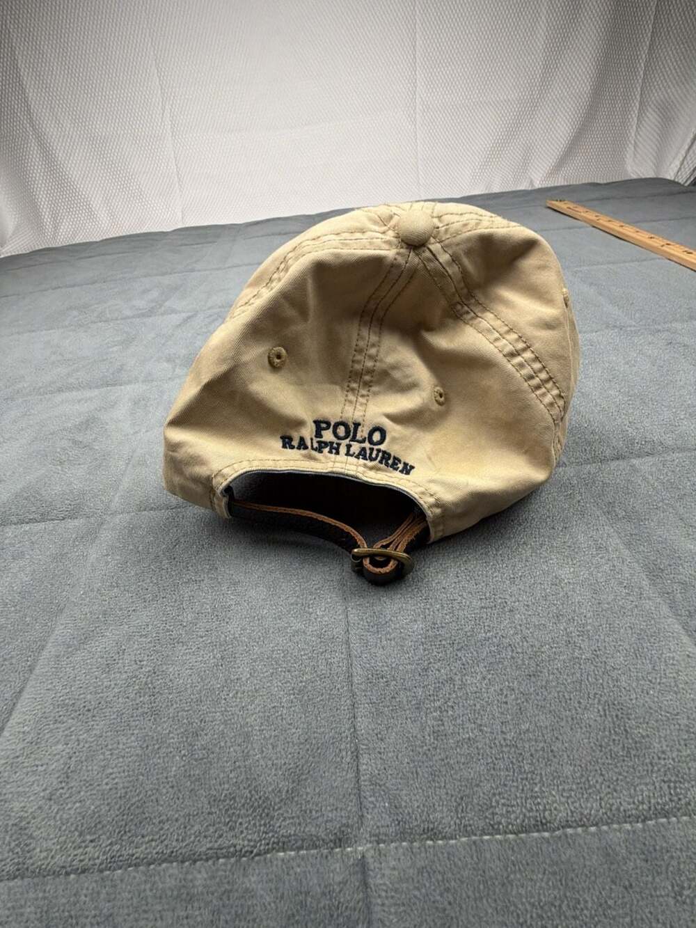 Polo Ralph Lauren Tan Baseball Cap with Leather Strap - Picture 5 of 10